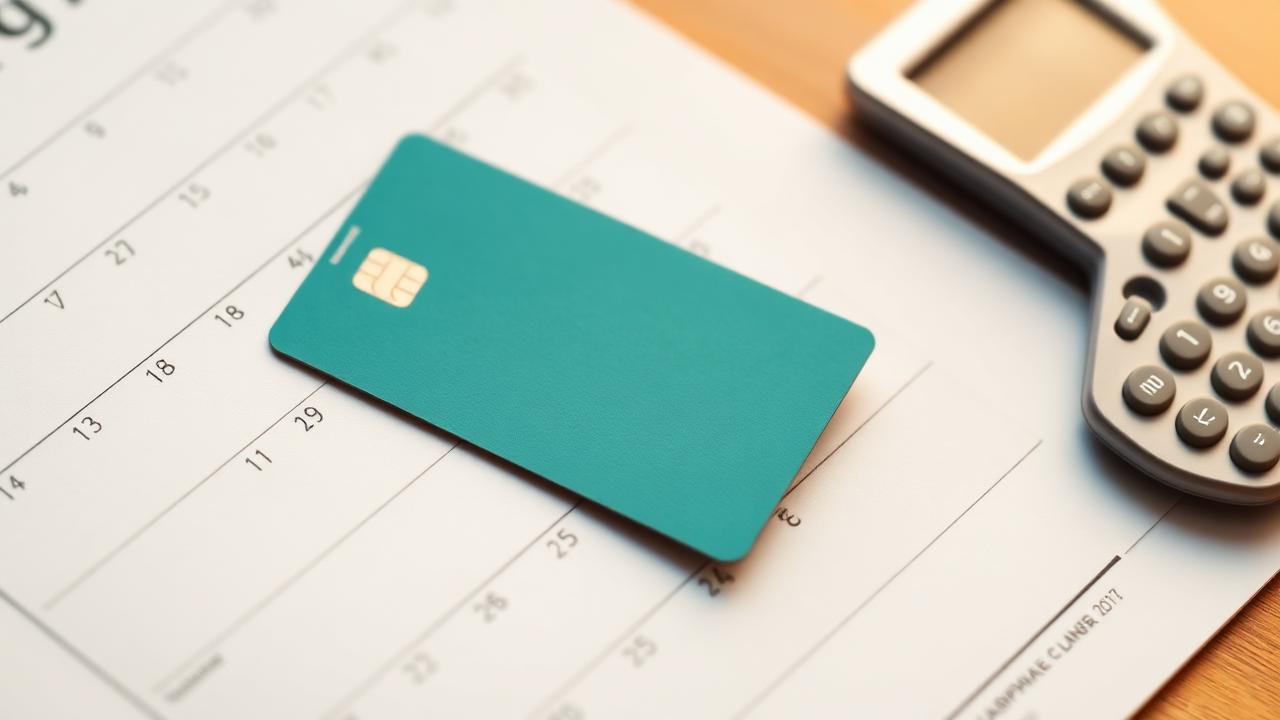 Calendar with a magnifying glass showing daily interest accruing on a credit card balance