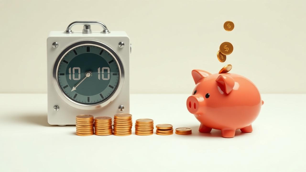 A smartphone screen showing a scheduled automatic transfer to a savings account